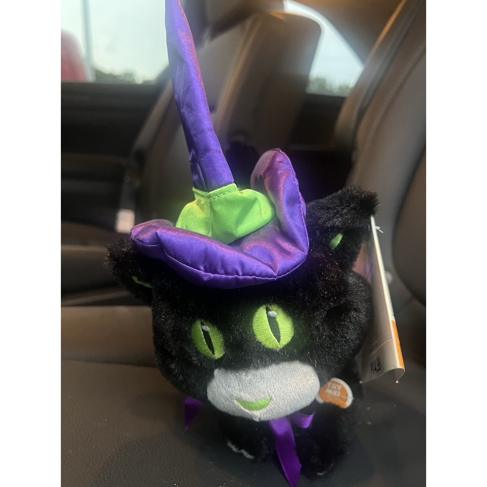 NEW With Tags. Halloween Animated Black Cat Sings I Put A Spell On You Spooky‎